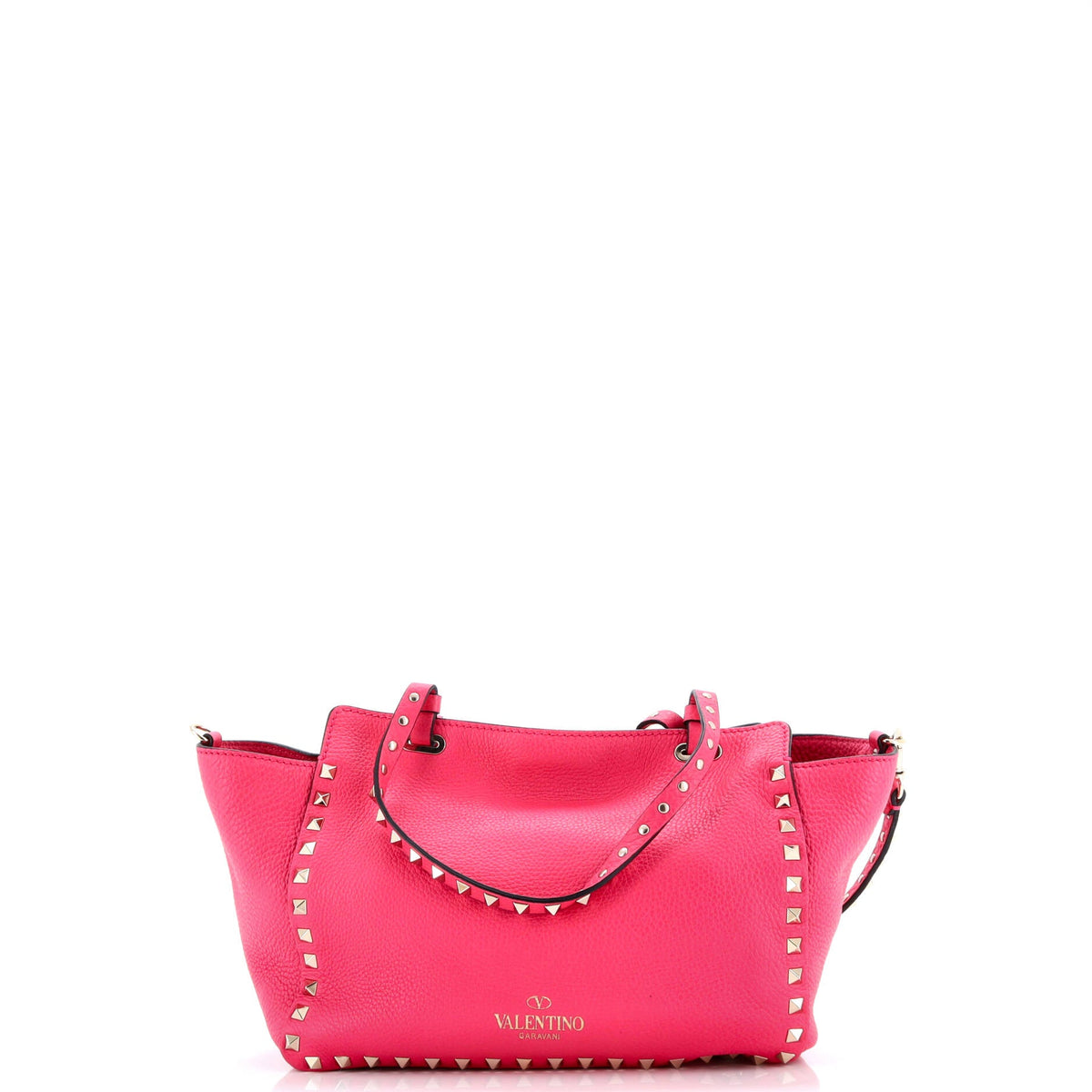 Rockstud Tote Pebbled Leather Small
