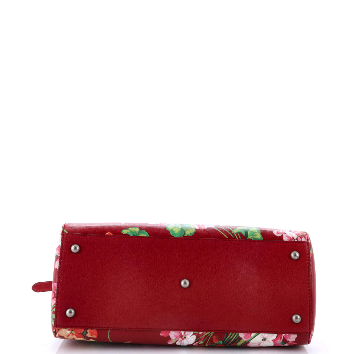 Bamboo Shopper Tote Blooms Print Leather Medium