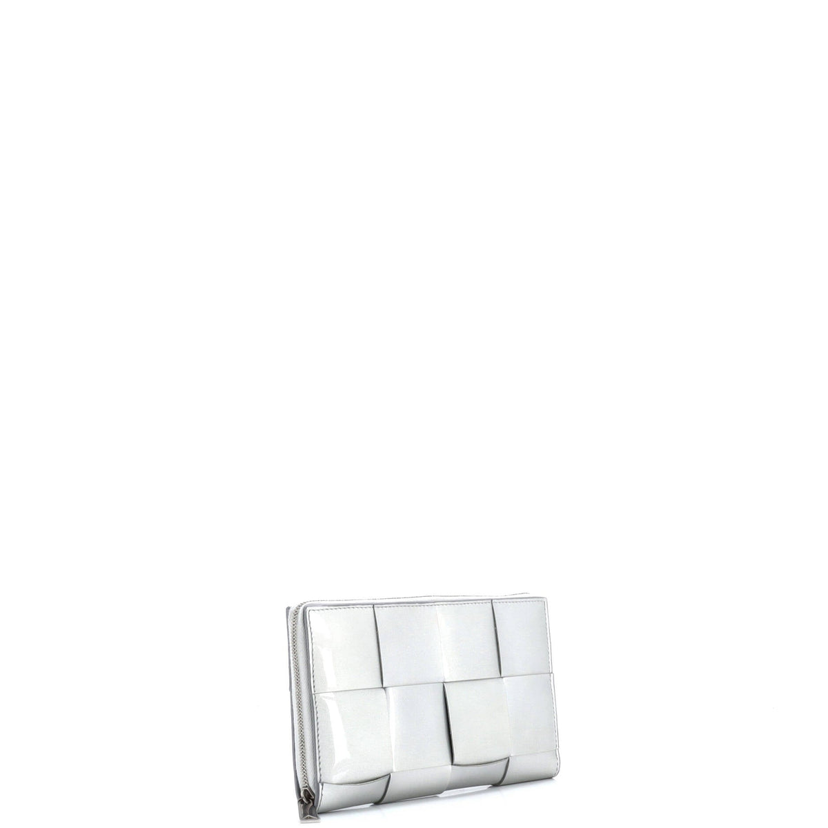 Cassette Zip Around Wallet Maxi Intrecciato Patent