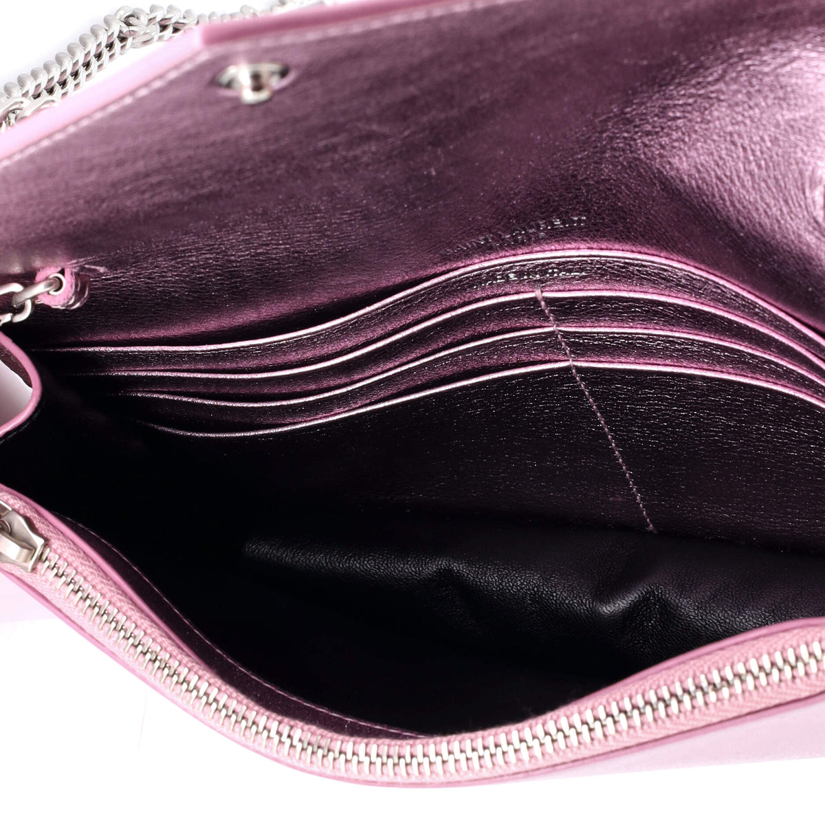Classic Monogram Wallet on Chain Leather Small