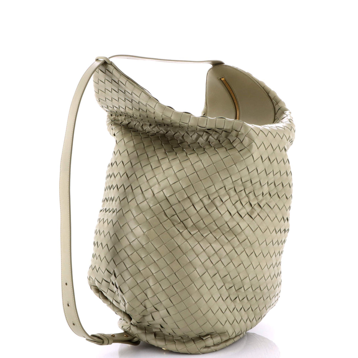 Hop Bag Intrecciato Leather Extra Large
