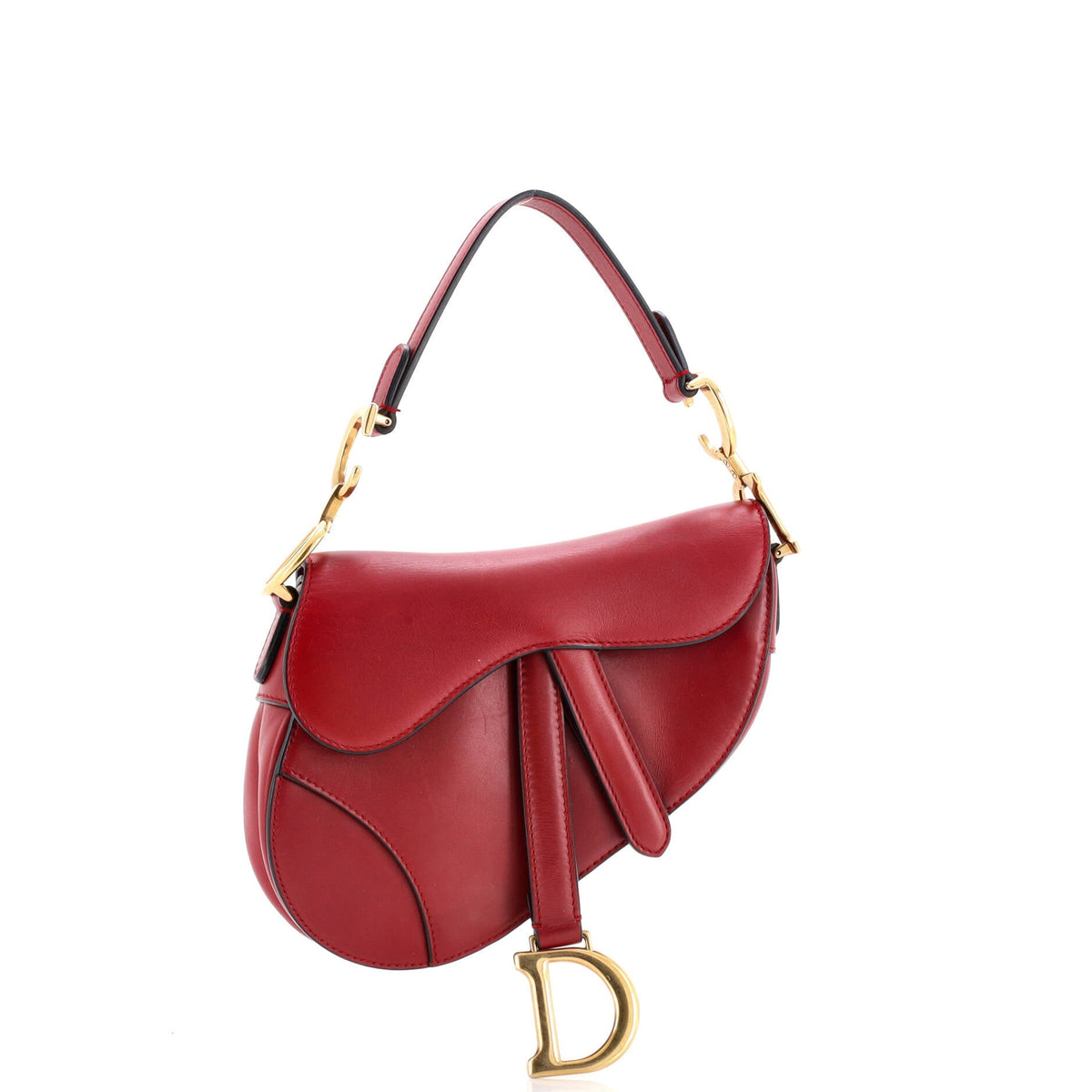 Saddle Handbag Leather Mini