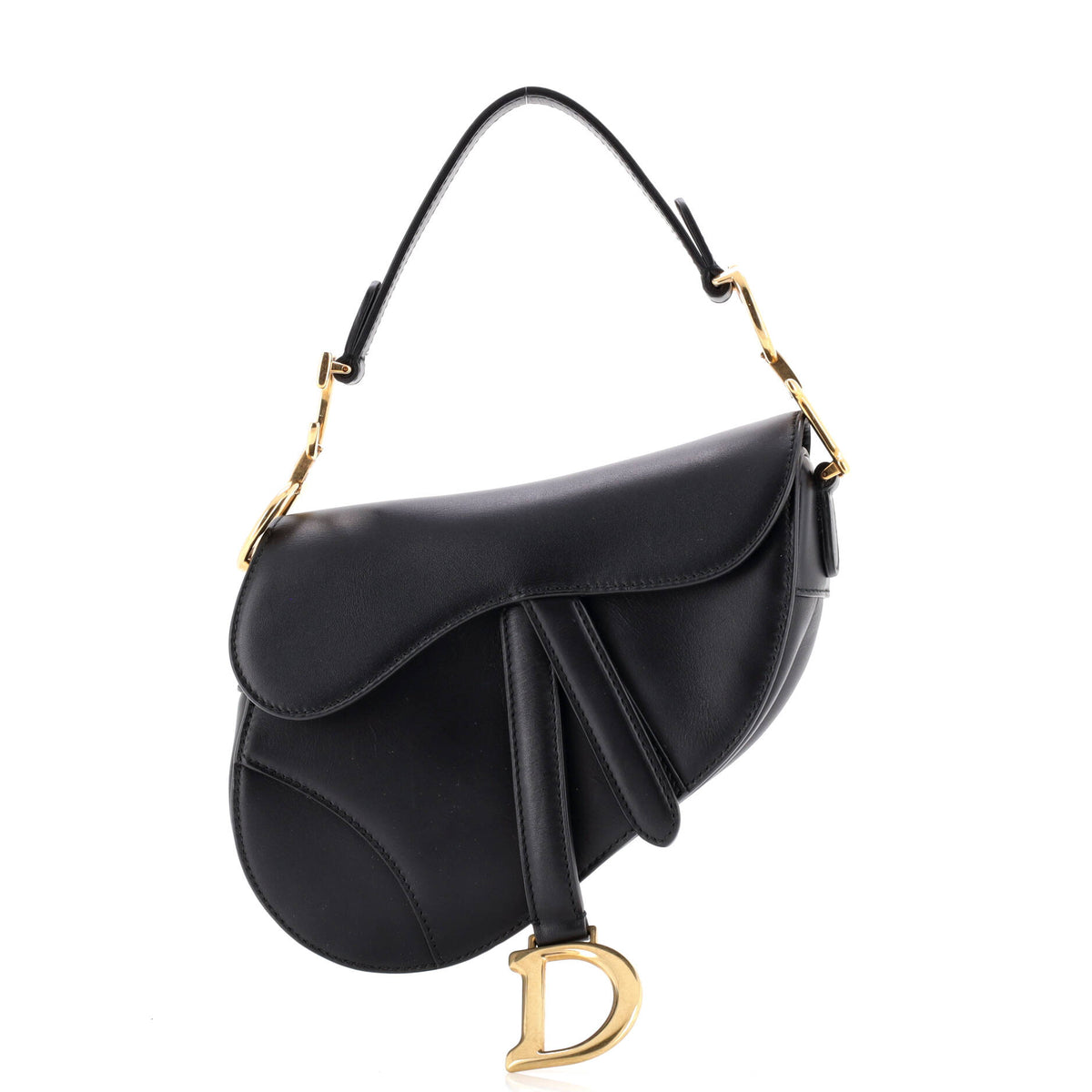 Saddle Handbag Leather Mini