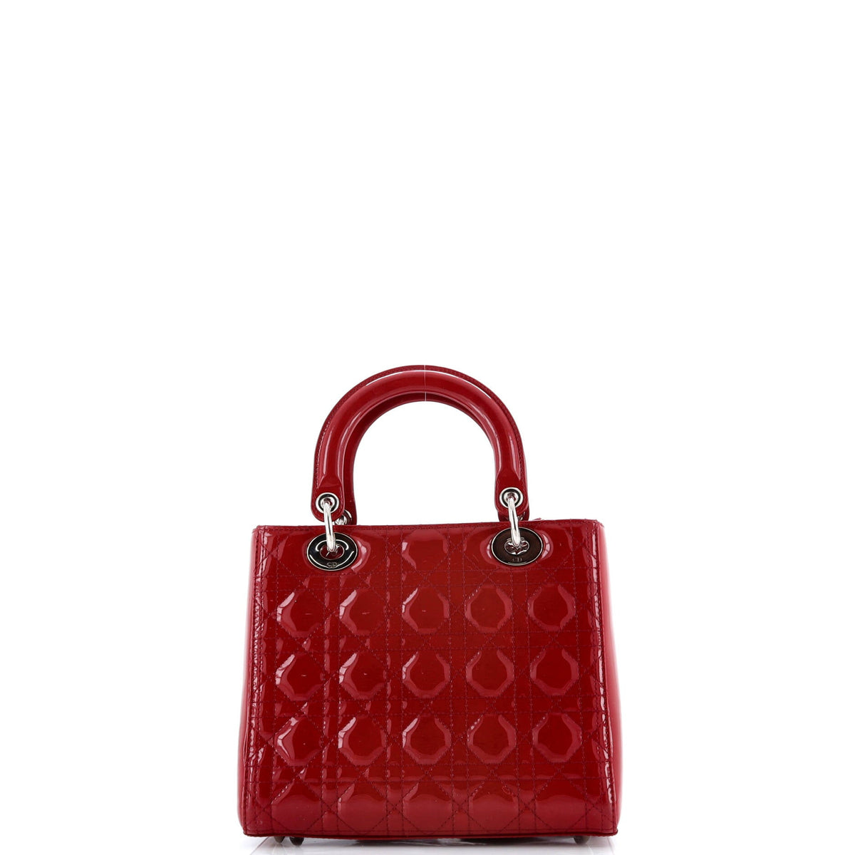 Lady Dior Bag Cannage Quilt Patent Medium