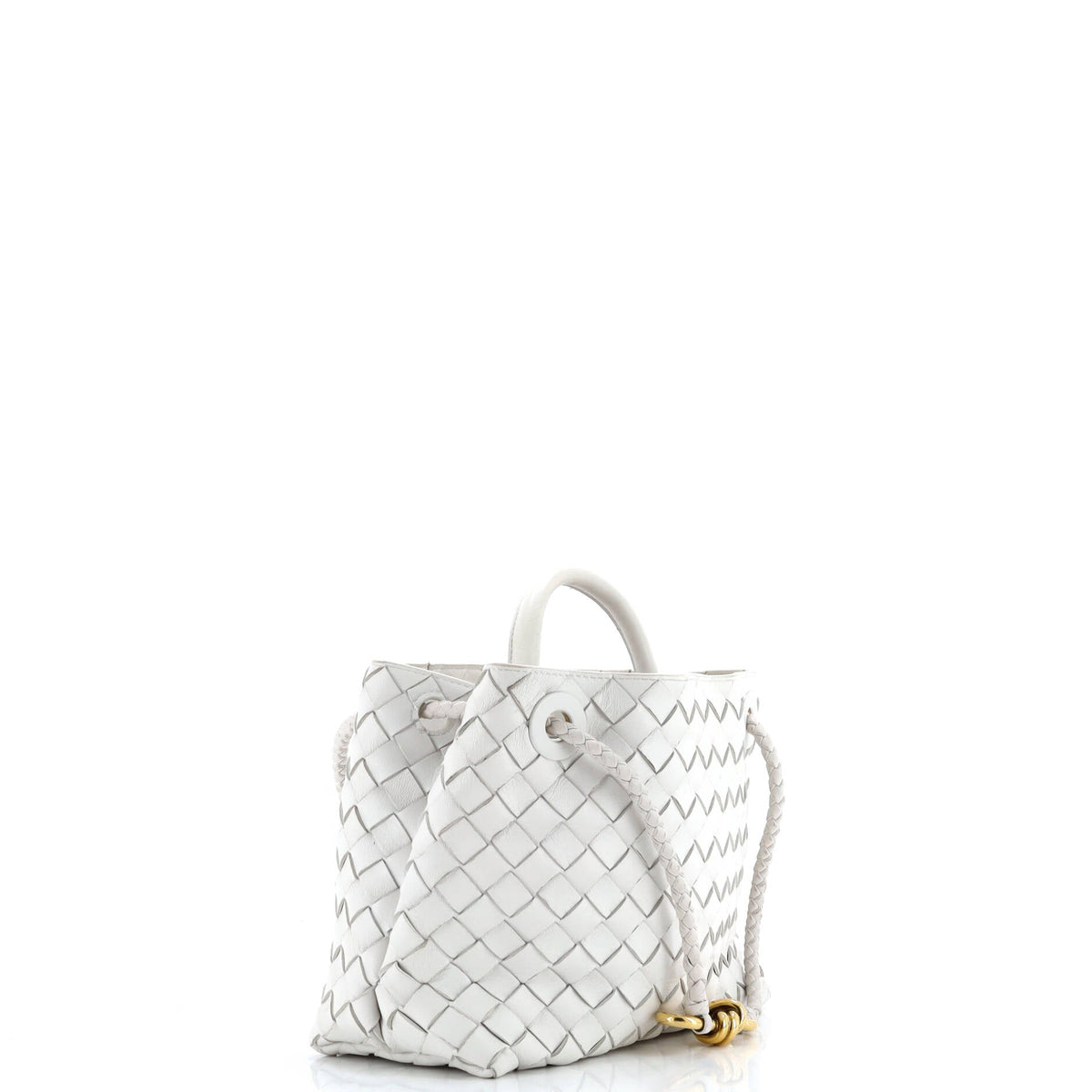 Andiamo East West Top Handle Bag Intrecciato Nappa Small
