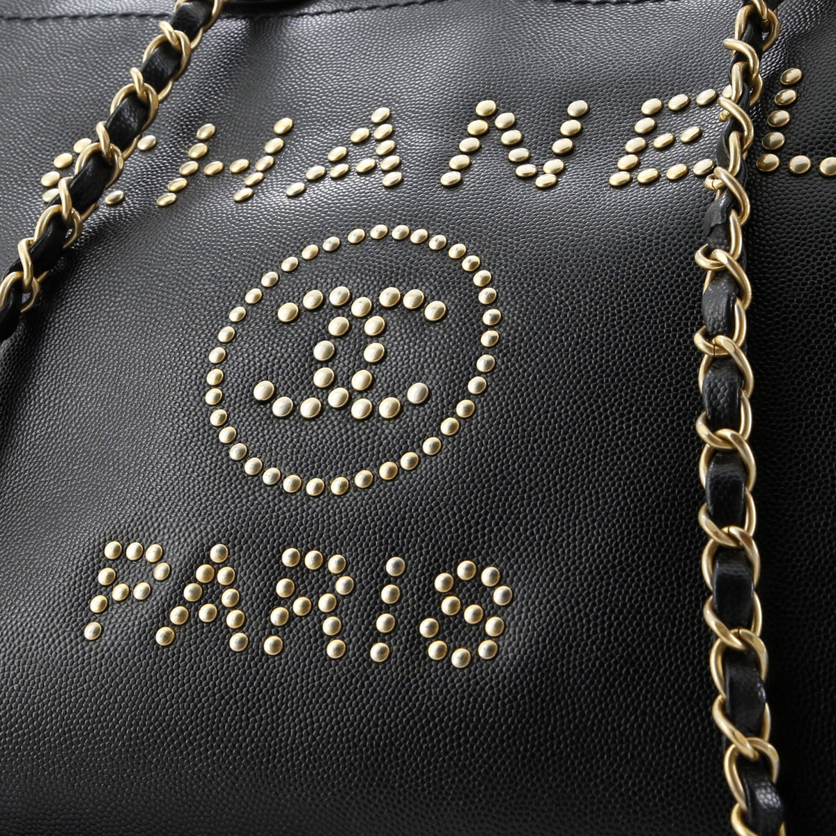 Deauville Tote Studded Caviar Small