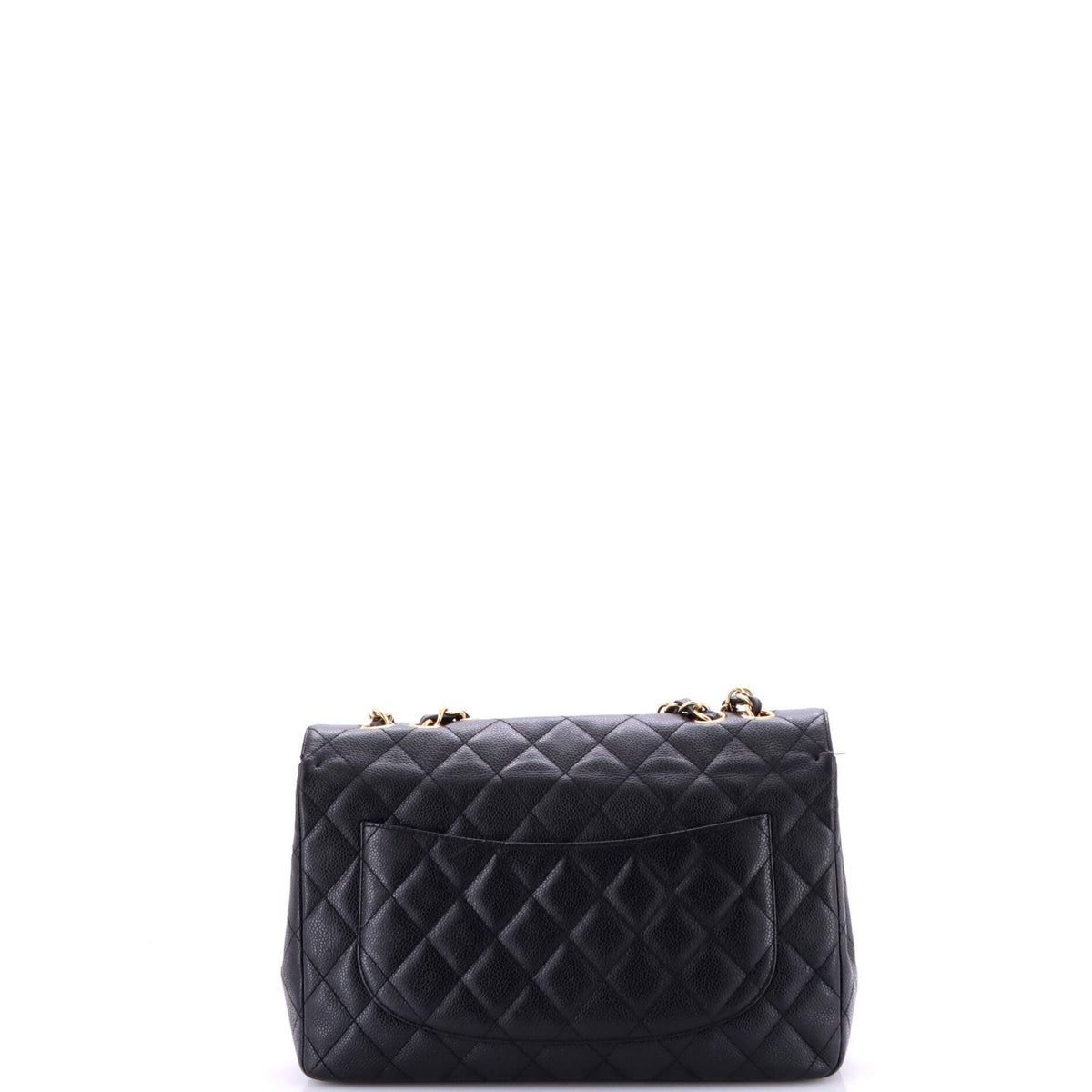Classic Double Flap Bag Quilted Caviar Jumbo