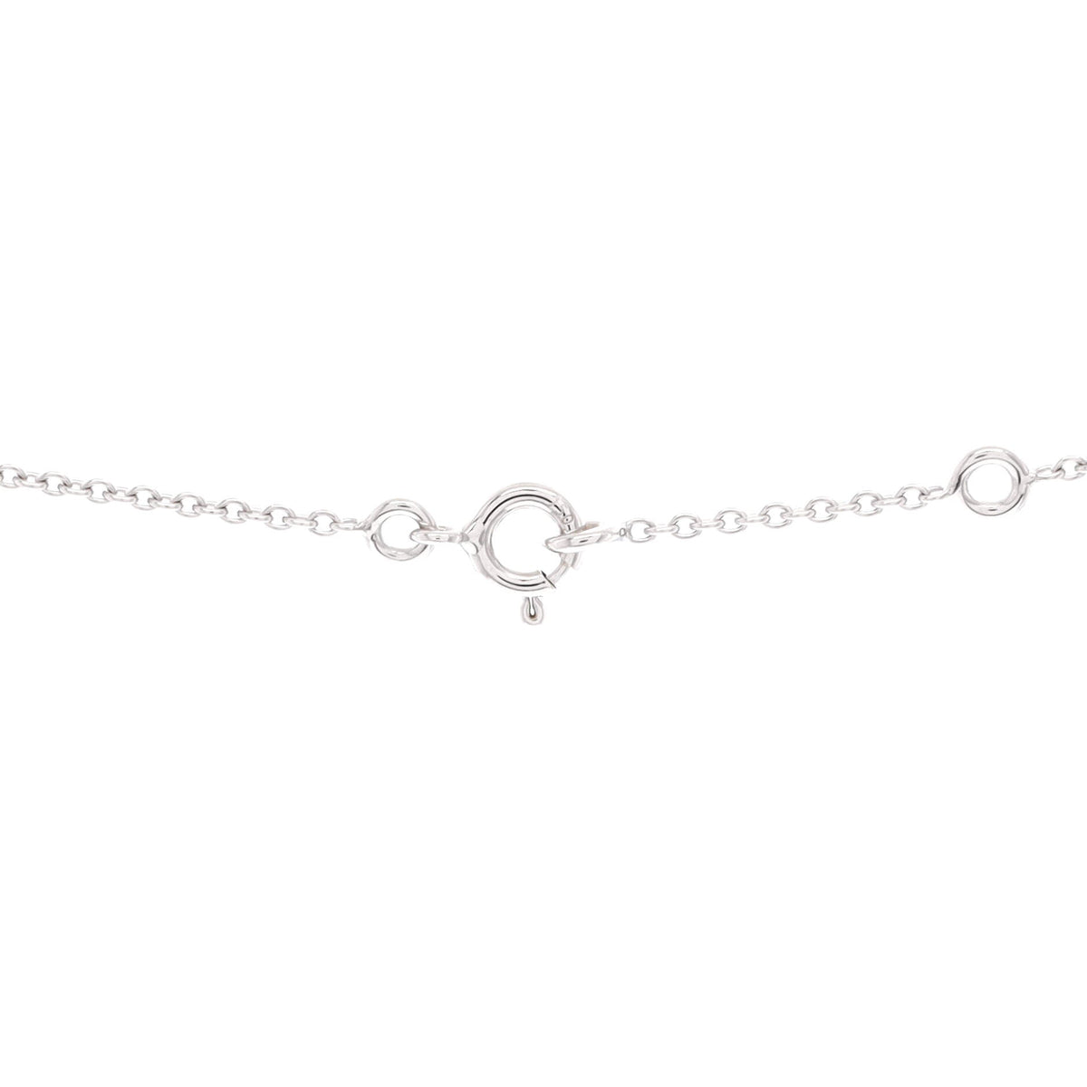 Chaine d'Ancre Enchainee Pendant Necklace 18K White Gold and Pave Diamonds PM