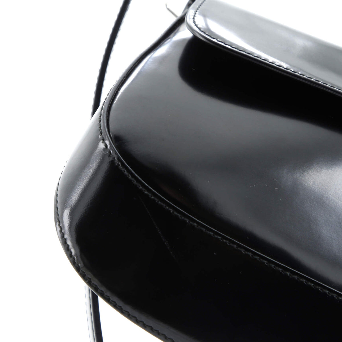 Cleo Flap Shoulder Bag Spazzolato Leather Small