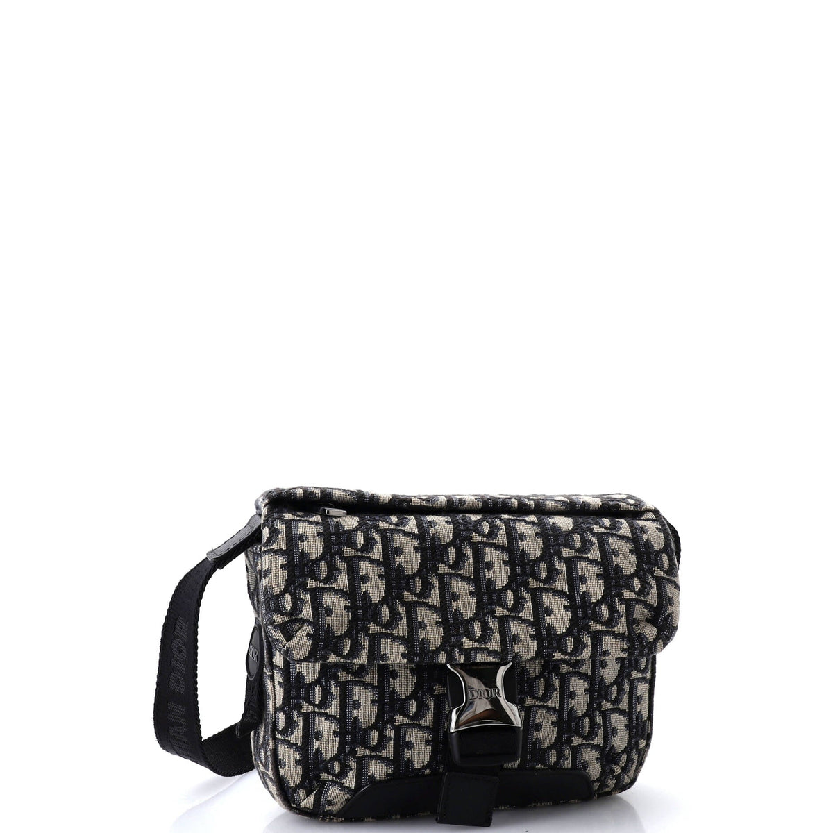 Explorer Buckle Messenger Bag Oblique Canvas Small
