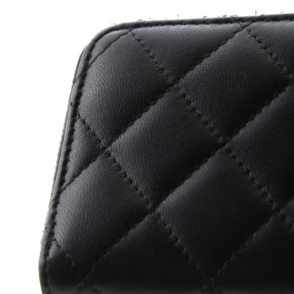 CC Stars Zip Coin Purse Quilted Lambskin Small