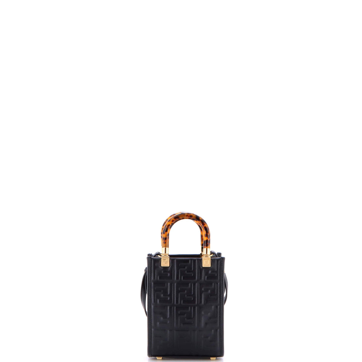 Sunshine Shopper Tote Zucca Embossed Leather Mini
