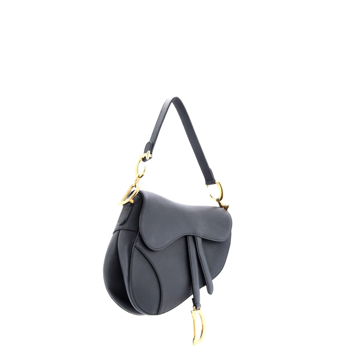 Saddle Handbag with Strap Leather Medium