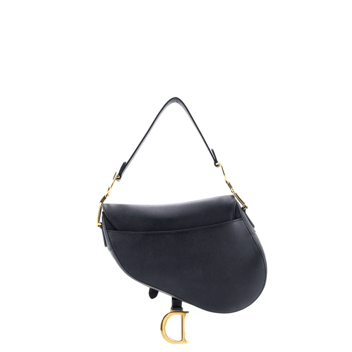 Saddle Handbag with Strap Leather Medium