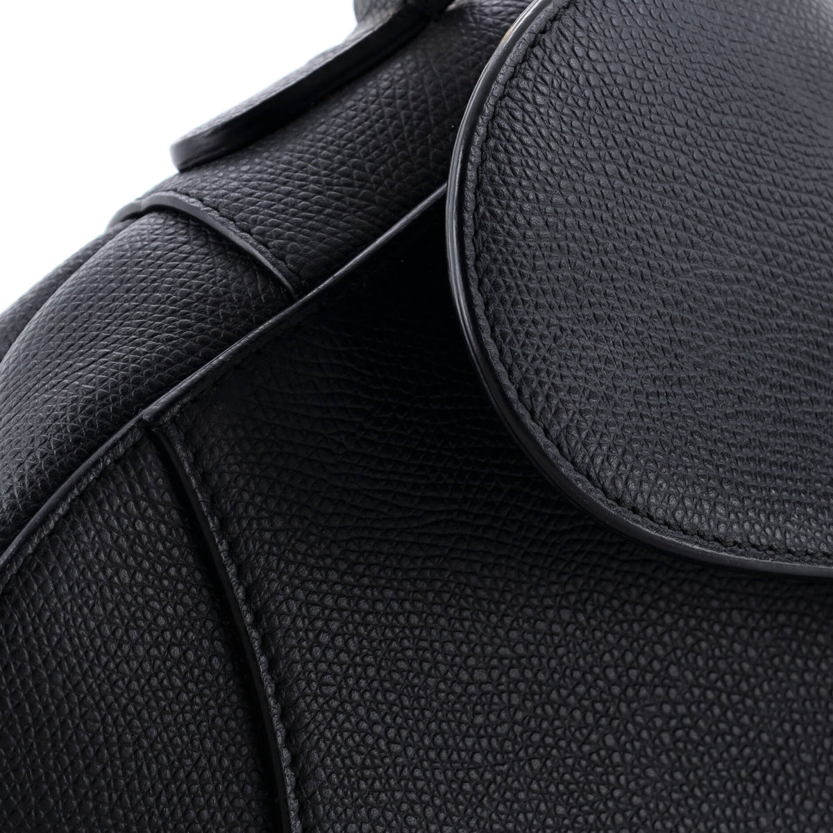 Saddle Handbag with Strap Leather Medium