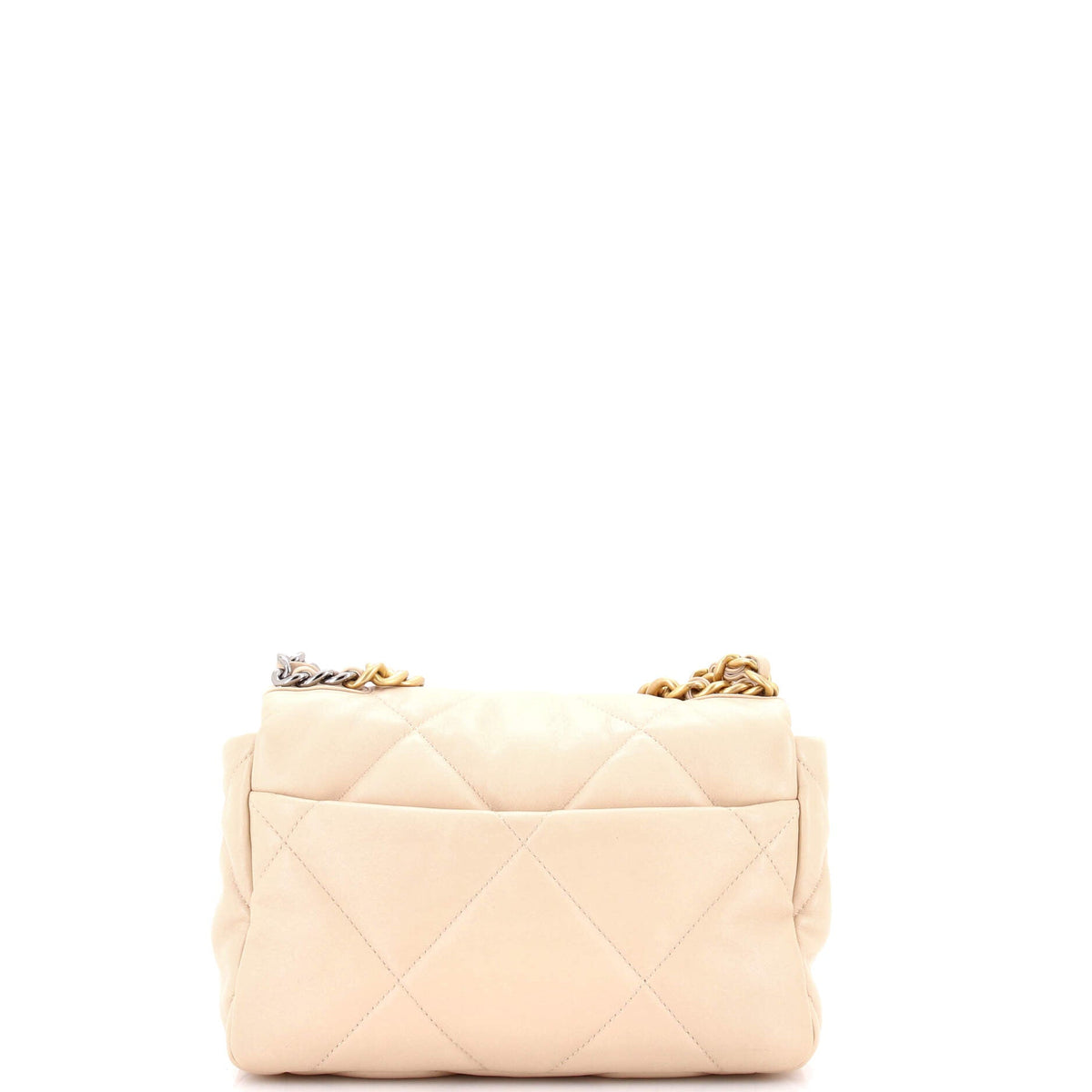 19 Flap Bag Quilted Leather Medium