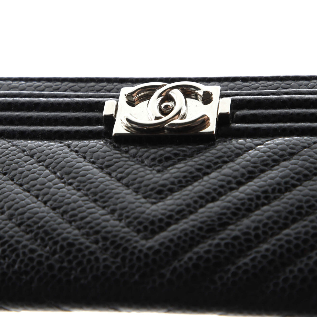 Boy Card Holder Quilted Caviar