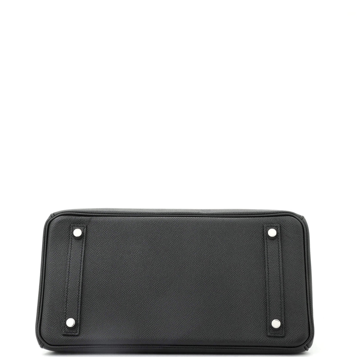 Birkin Handbag Noir Epsom with Palladium Hardware 30
