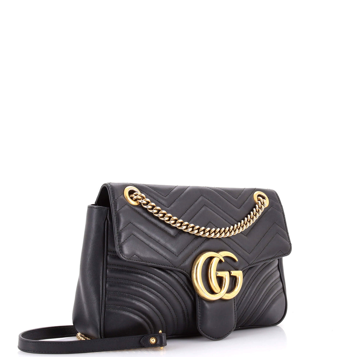 GG Marmont Flap Bag Matelasse Leather Medium