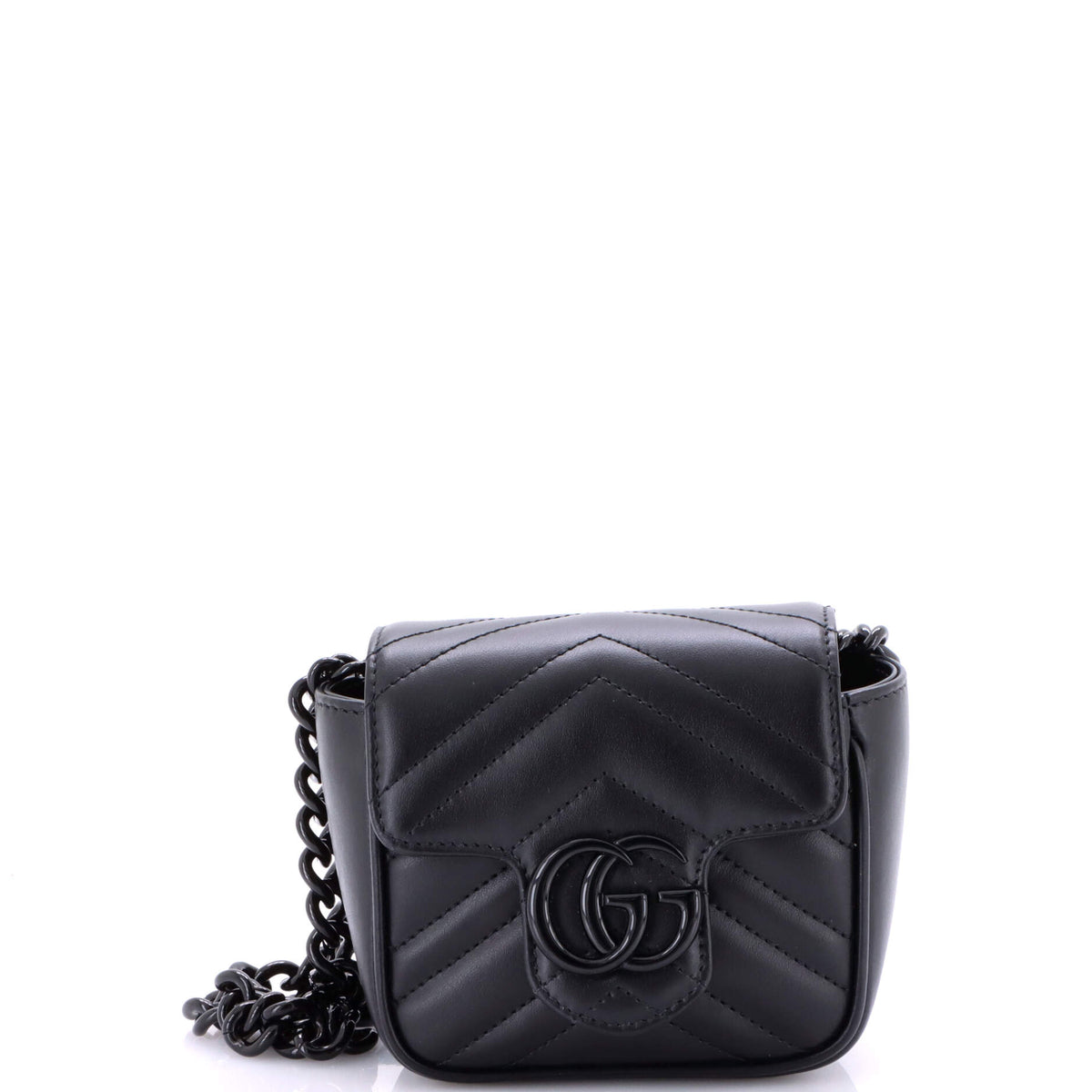 GG Marmont Flap Belt Bag Matelasse Leather Mini