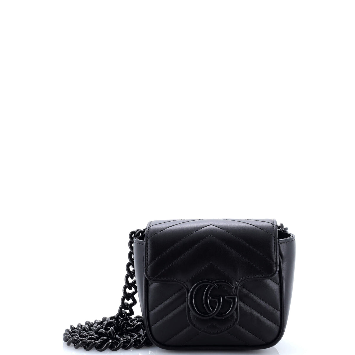 GG Marmont Flap Belt Bag Matelasse Leather Mini