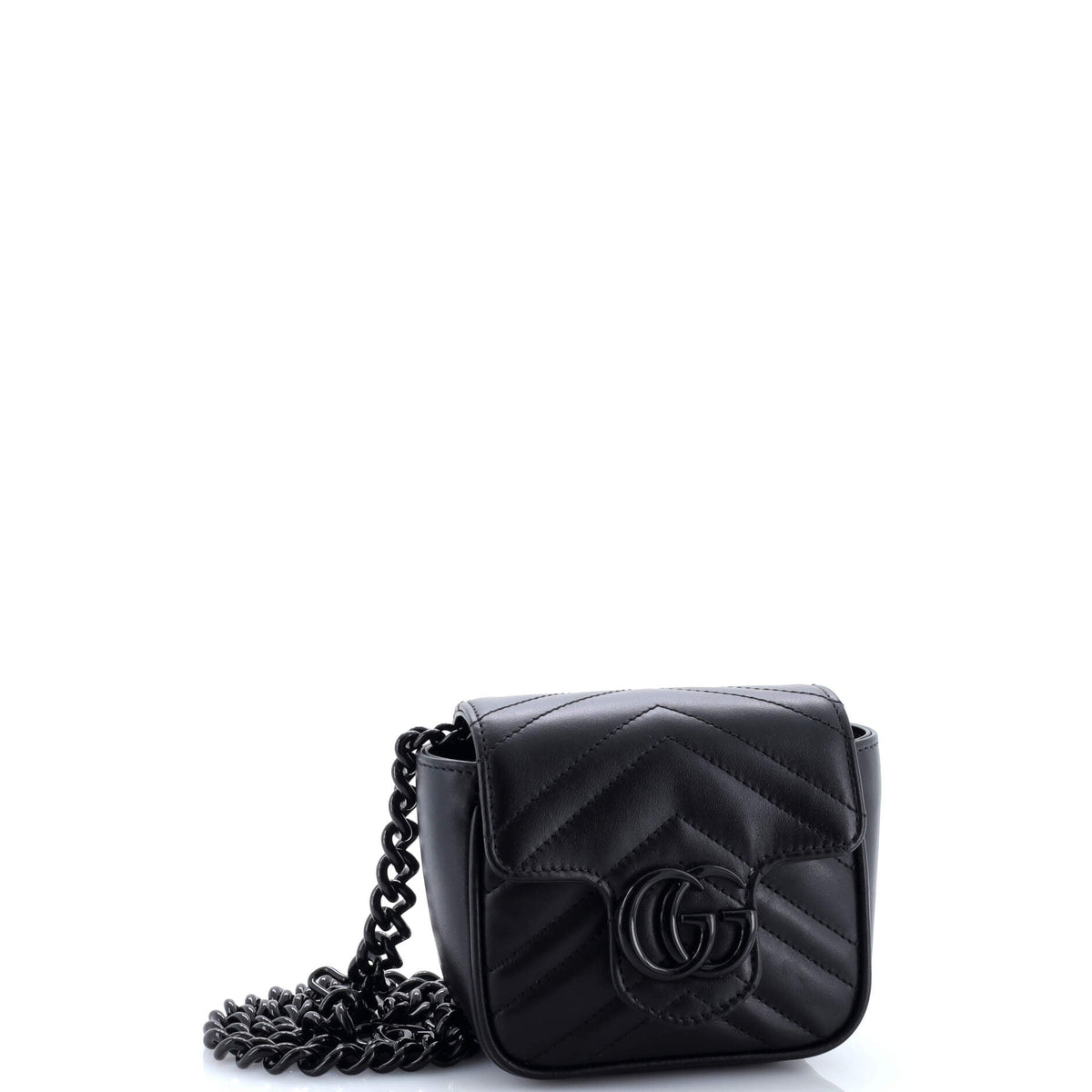 GG Marmont Flap Belt Bag Matelasse Leather Mini