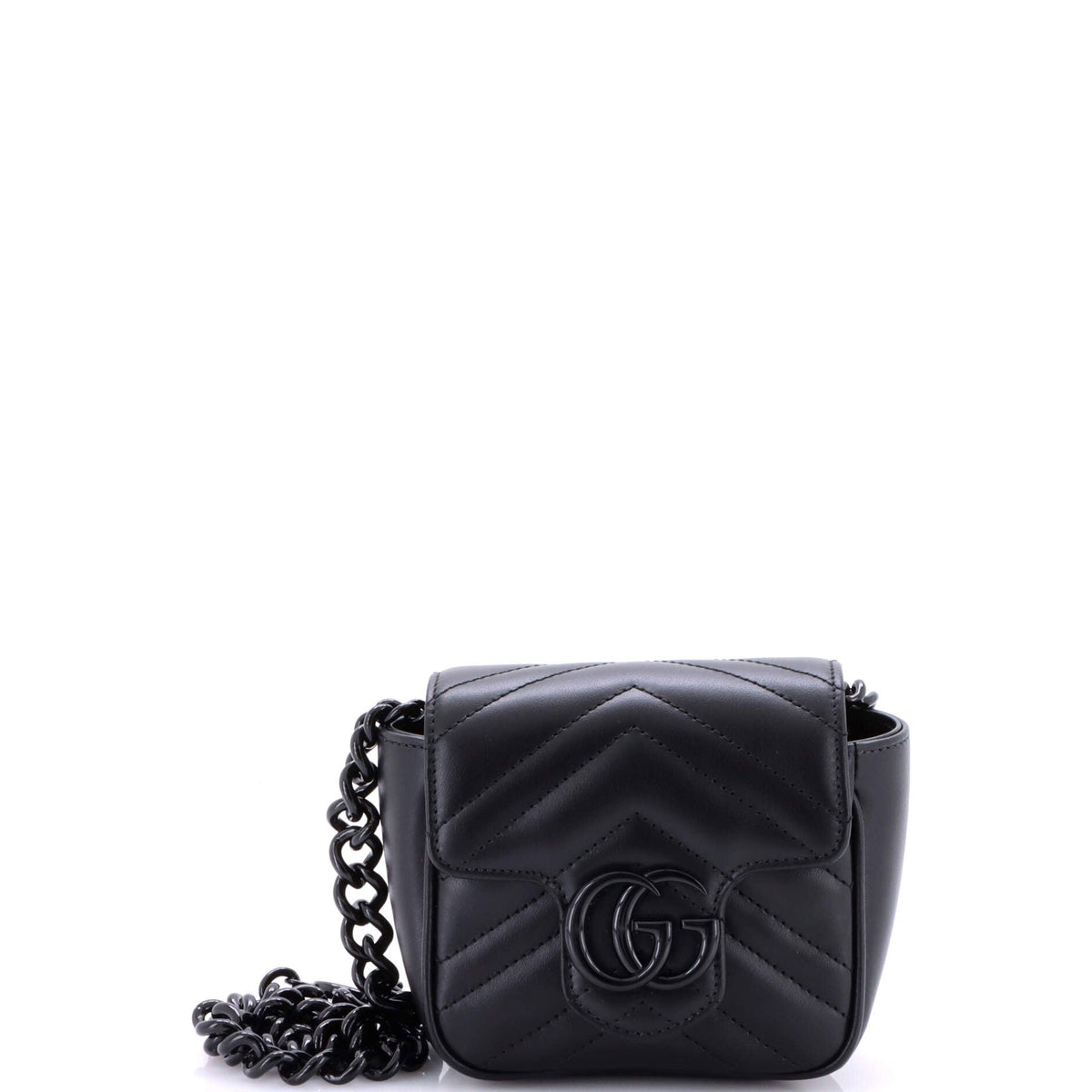 GG Marmont Flap Belt Bag Matelasse Leather Mini