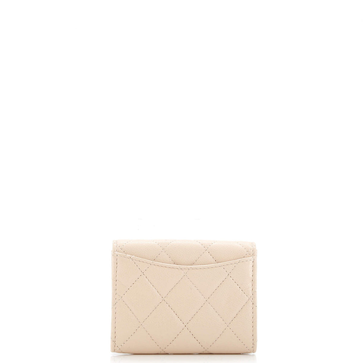 Classic Flap Card Case Quilted Caviar