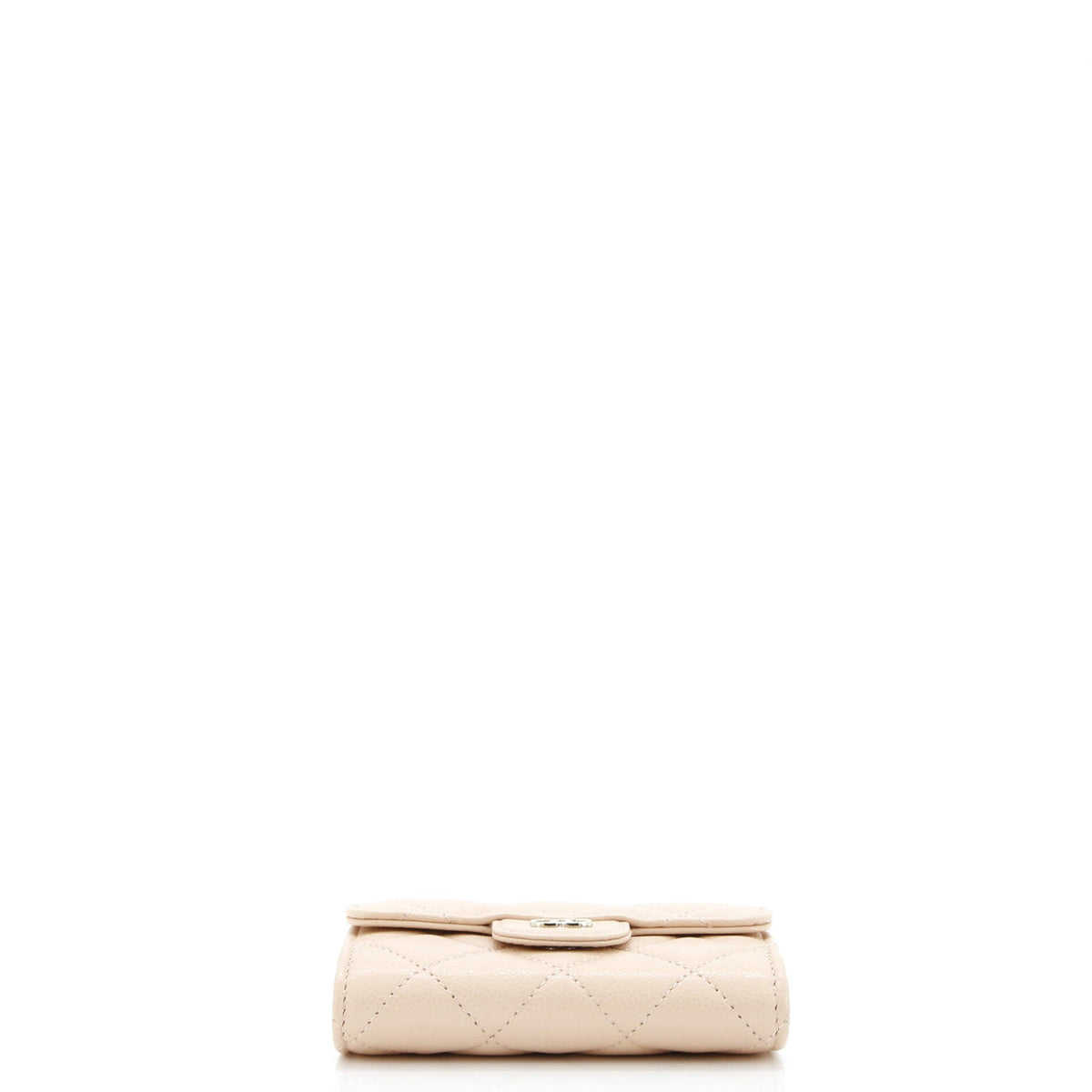 Classic Flap Card Case Quilted Caviar