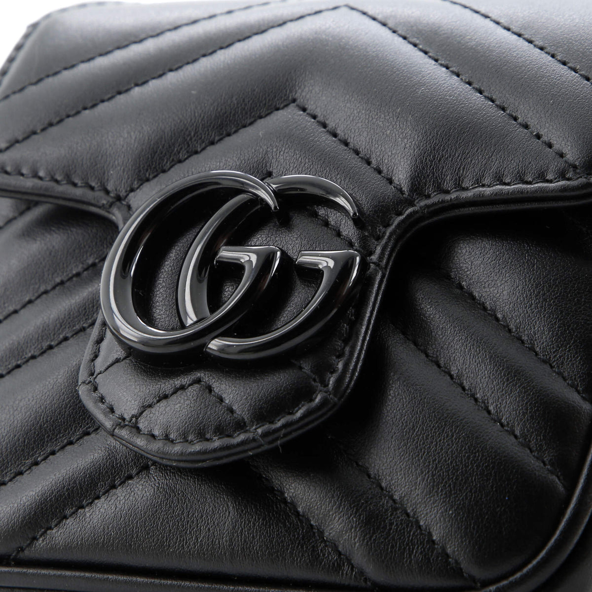 GG Marmont Flap Belt Bag Matelasse Leather Mini