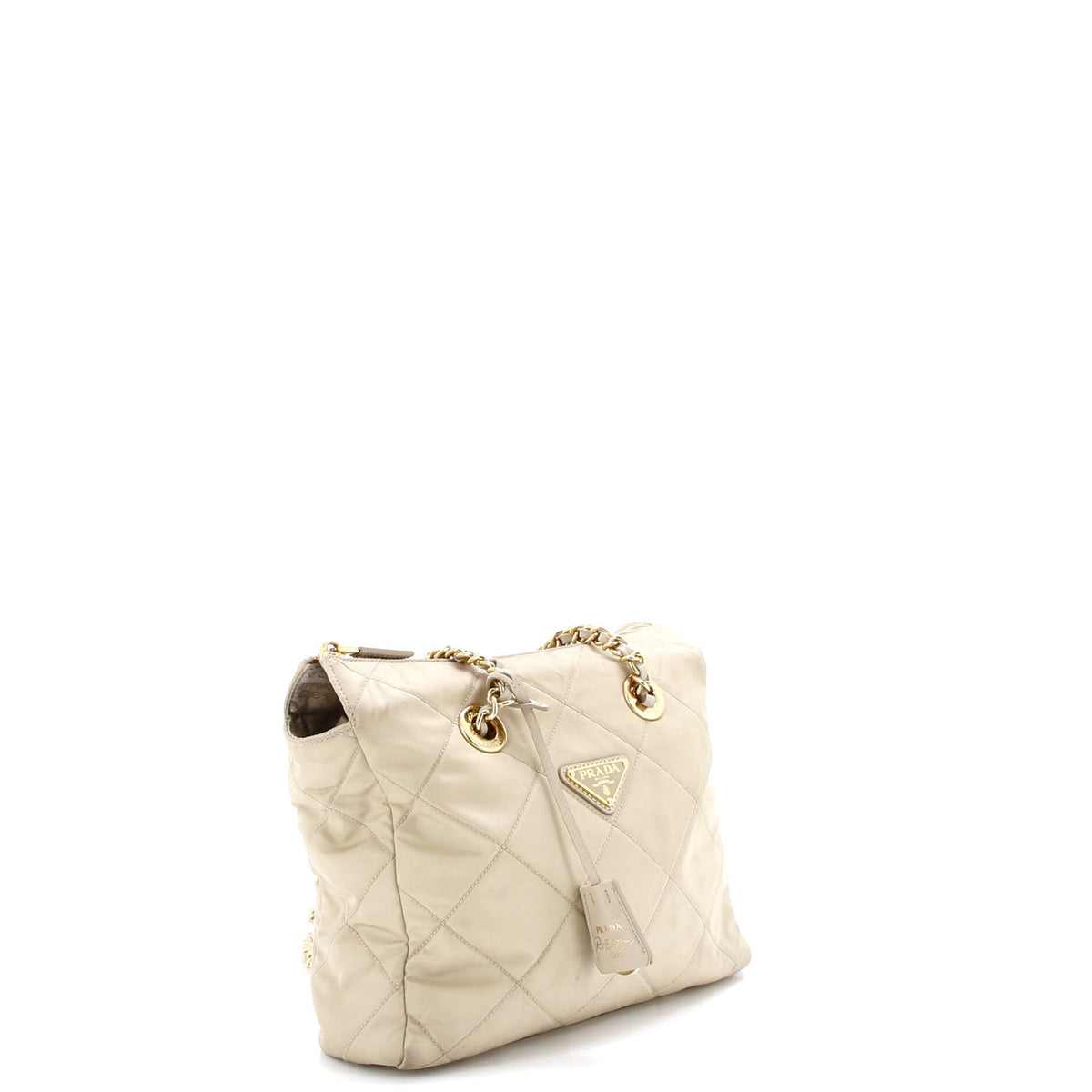 Re-Edition 1995 Chain Tote Quilted Re-Nylon Small