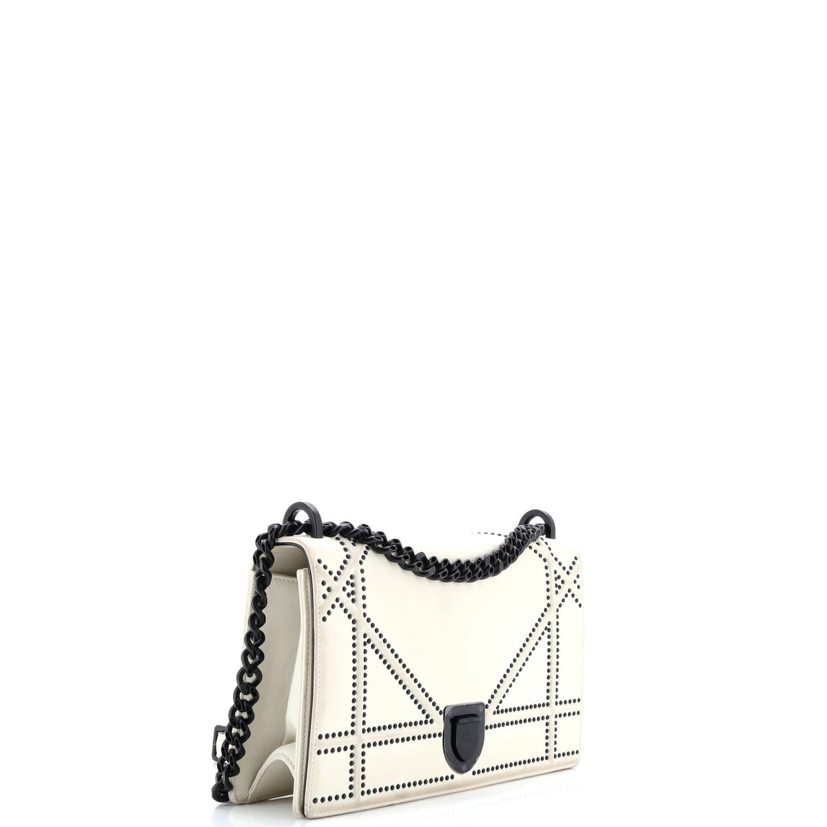 Diorama Flap Bag Studded Leather Medium