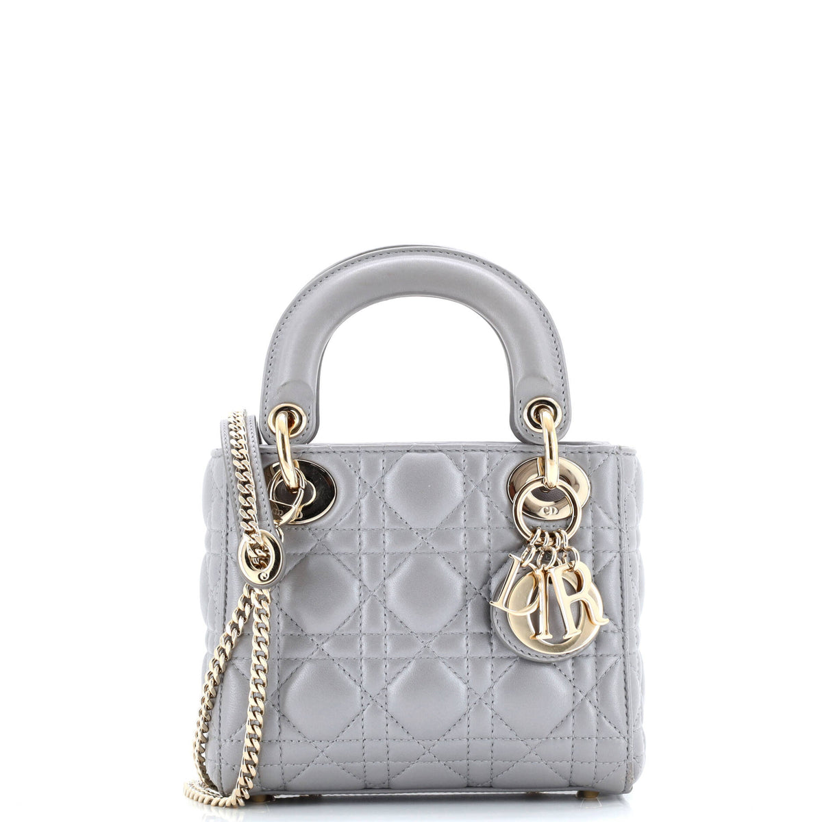 Lady Dior Chain Bag Cannage Quilt Lambskin Mini