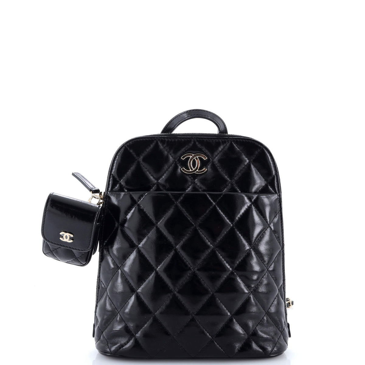 My Pocket Backpack Quilted Shiny Calfskin