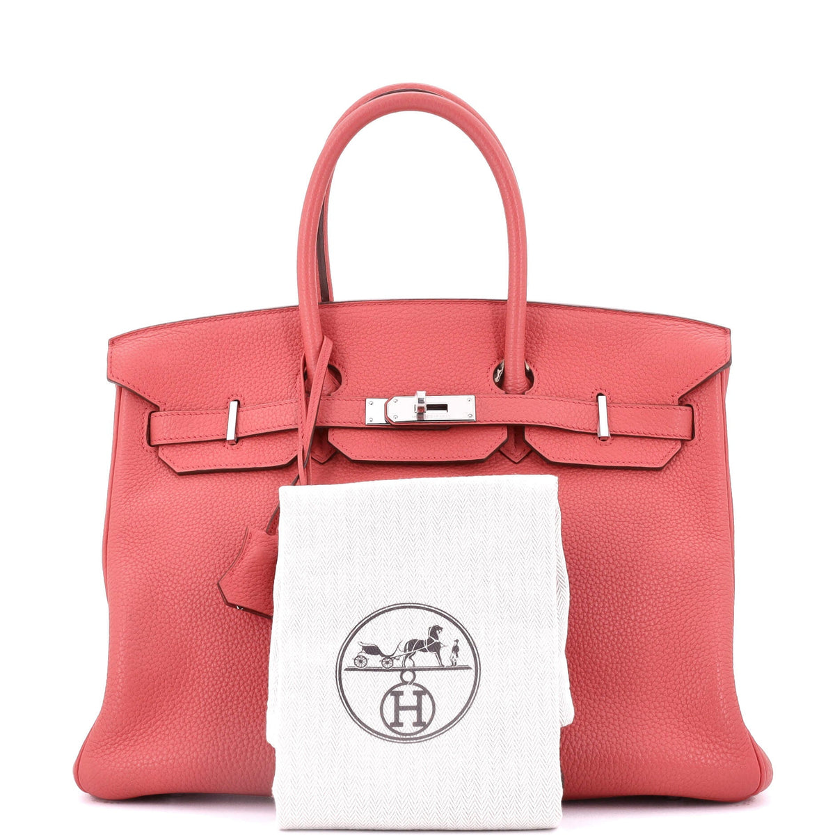 Birkin Handbag Bougainvillier Togo with Palladium Hardware 35