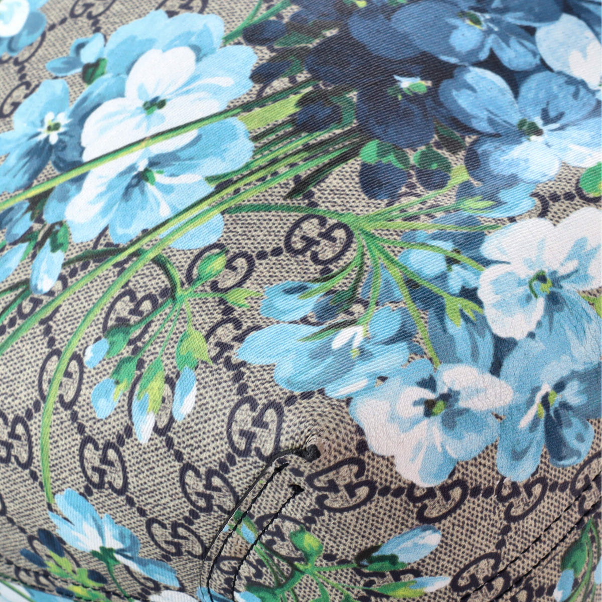 Reversible Tote Blooms GG Print Leather Medium