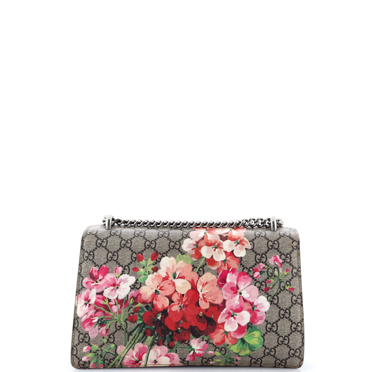 Dionysus Bag Blooms Print GG Coated Canvas Small