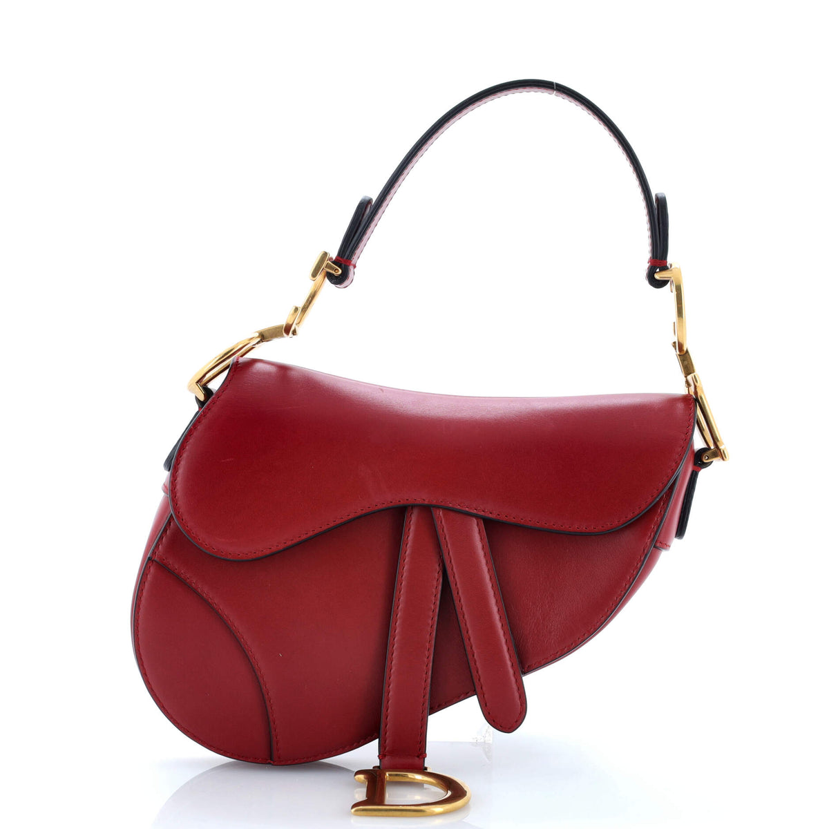 Saddle Handbag Leather Mini