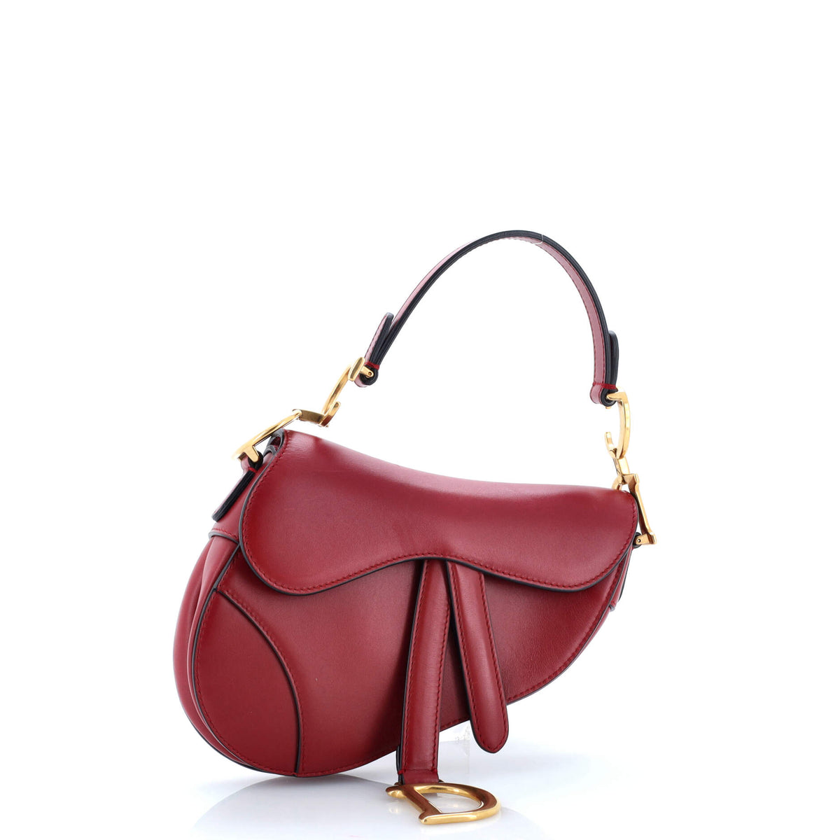 Saddle Handbag Leather Mini