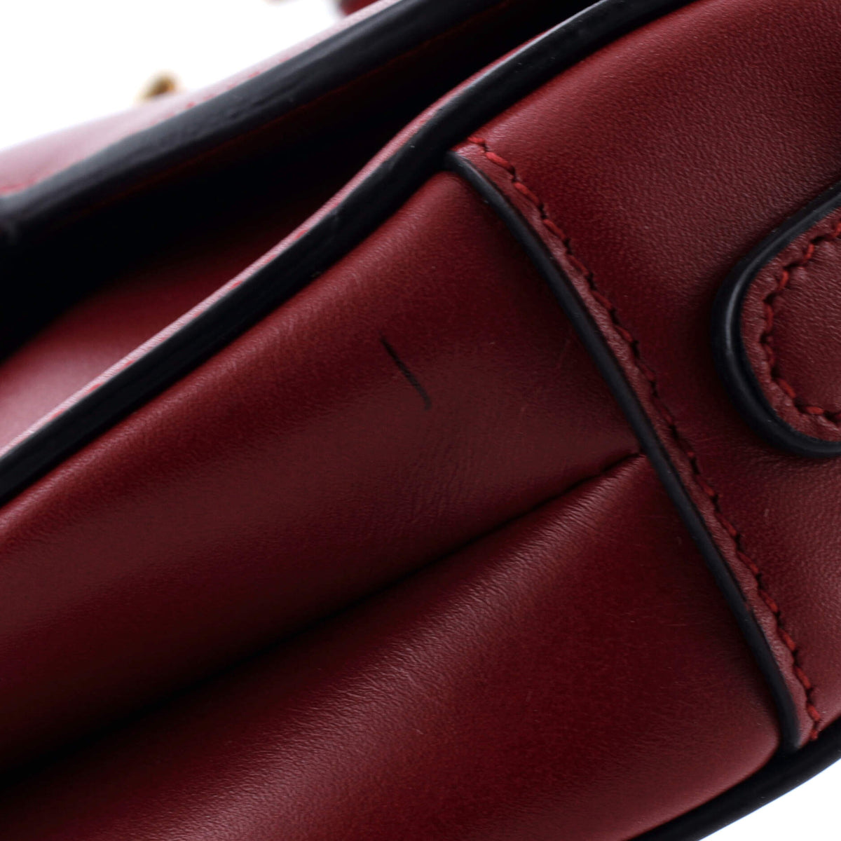 Saddle Handbag Leather Mini