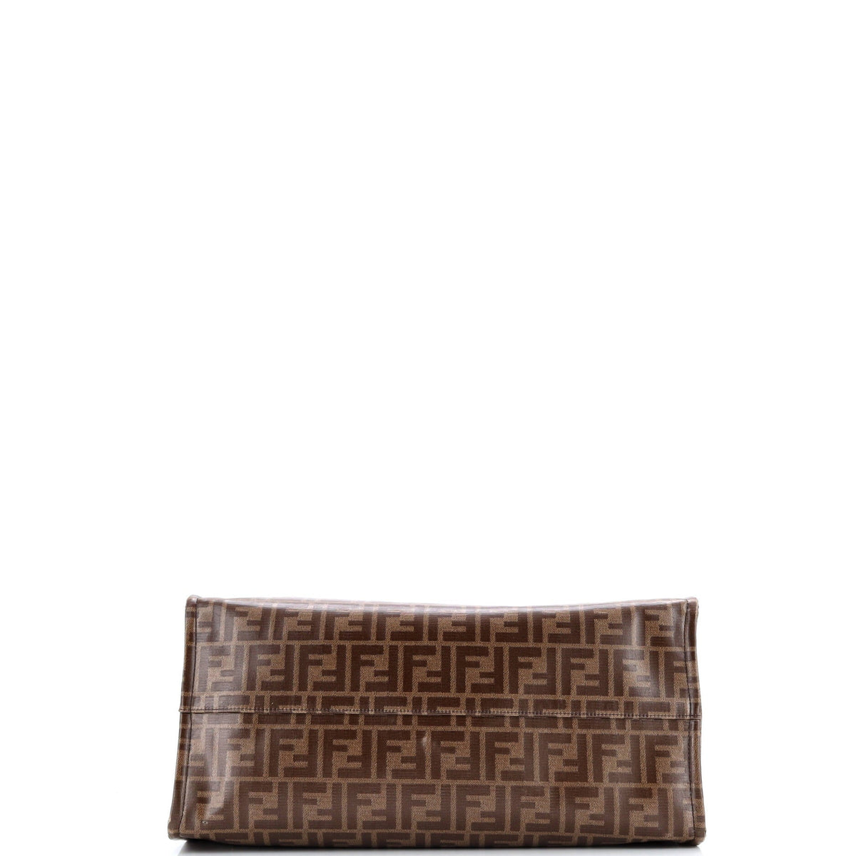 Mania Logo Shopper Tote Zucca Coated Canvas Large