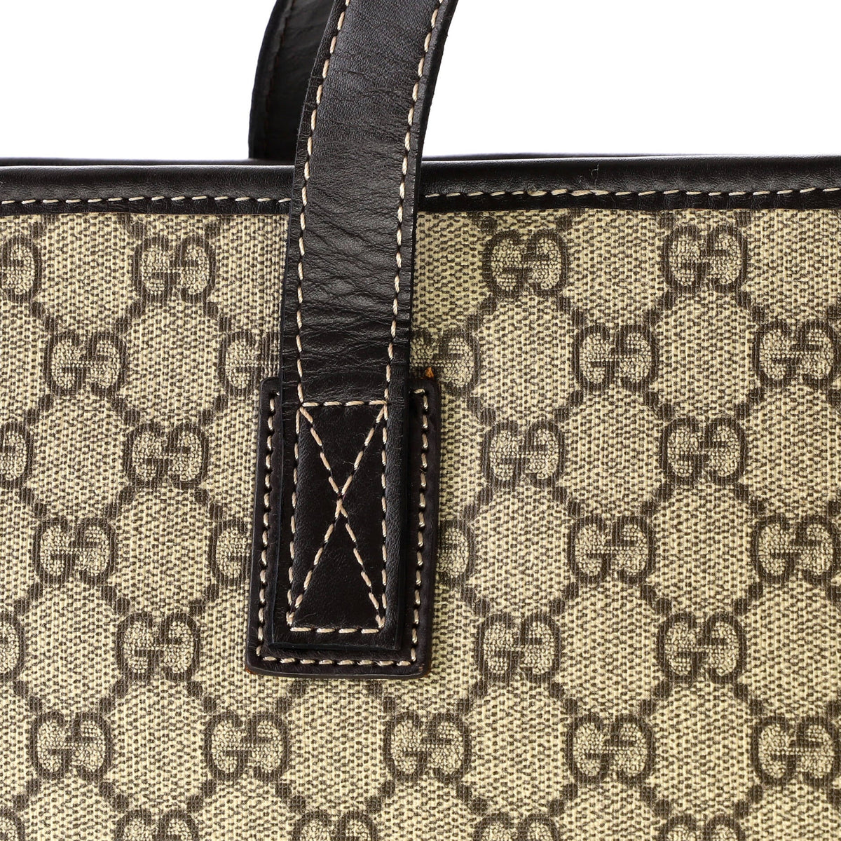 Plus Tote GG Coated Canvas with Leather Medium