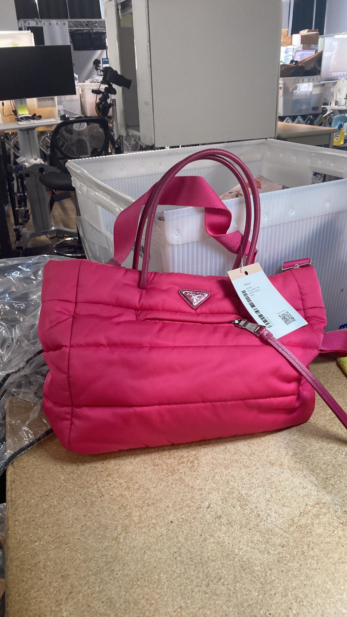 Bomber Tote Tessuto Small