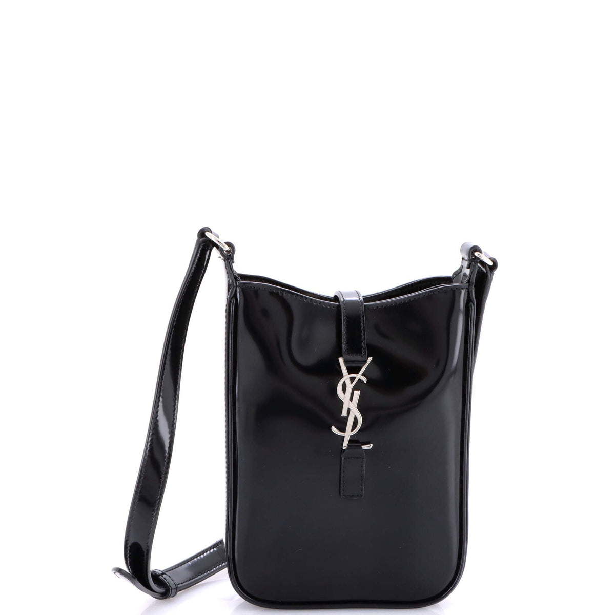 Le 5 a 7 Vertical Shoulder Bag Leather Mini