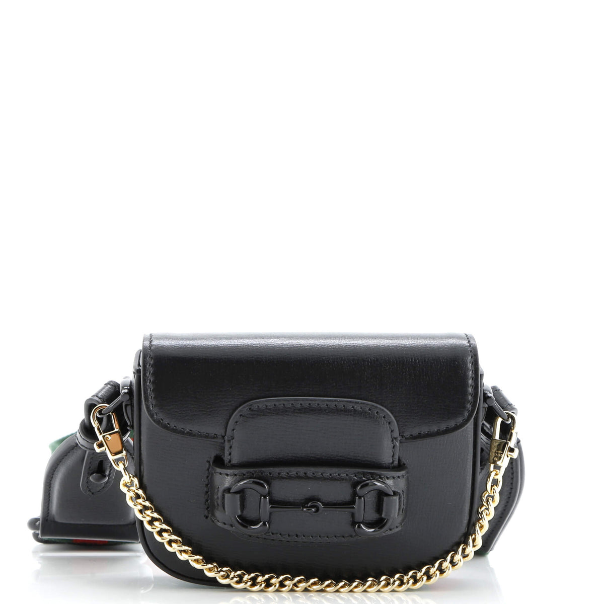 Horsebit 1955 Flap Wallet with Strap Leather