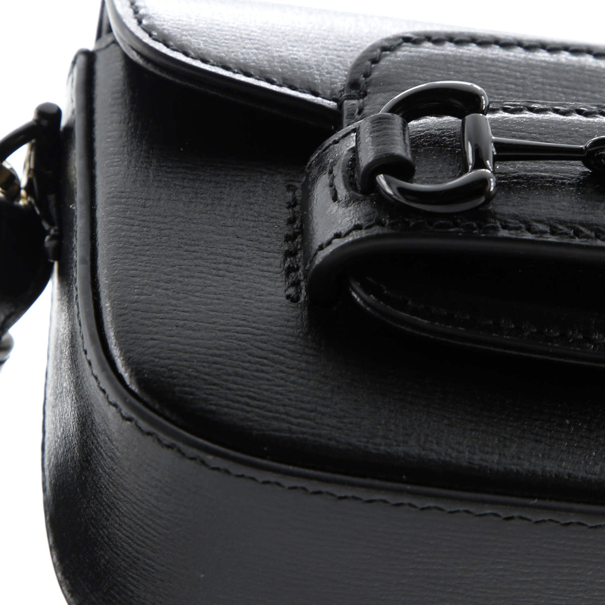 Horsebit 1955 Flap Wallet with Strap Leather