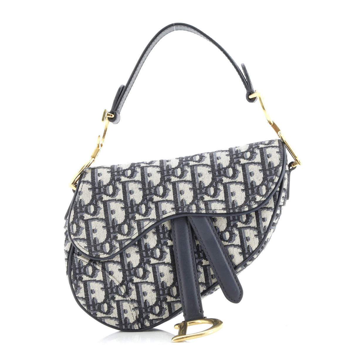 Saddle Handbag Oblique Canvas Mini
