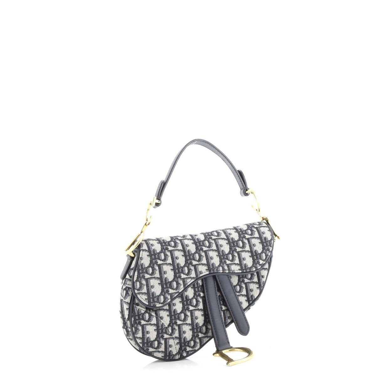 Saddle Handbag Oblique Canvas Mini