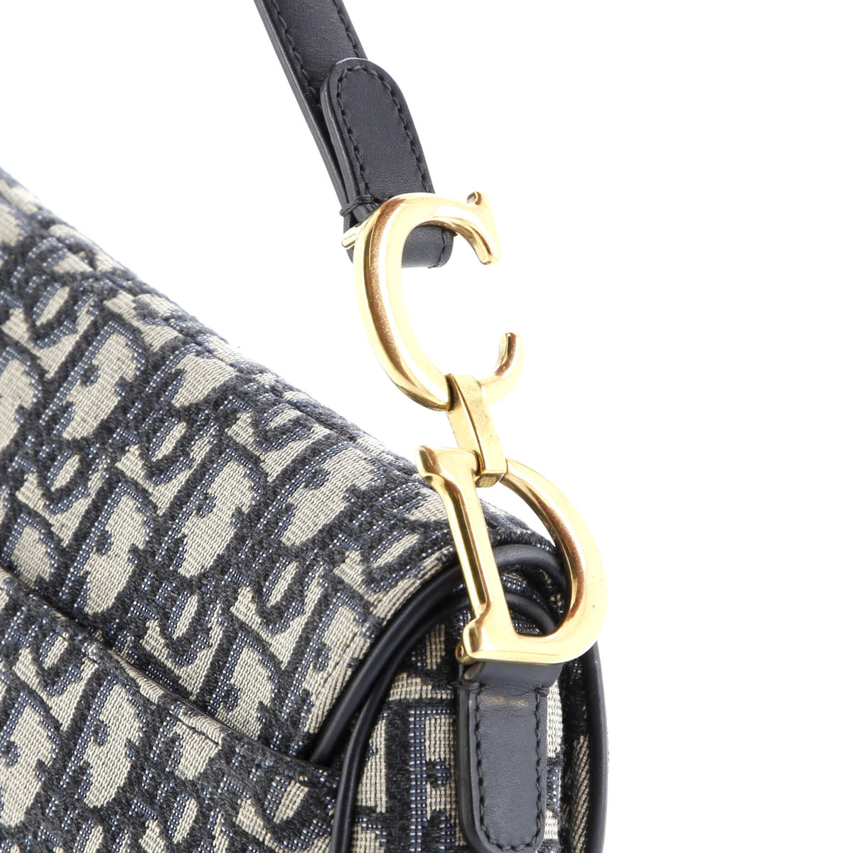 Saddle Handbag Oblique Canvas Mini