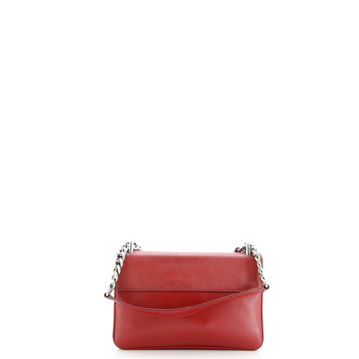 Chain Flap Crossbody Bag Saffiano and Soft Calf Small